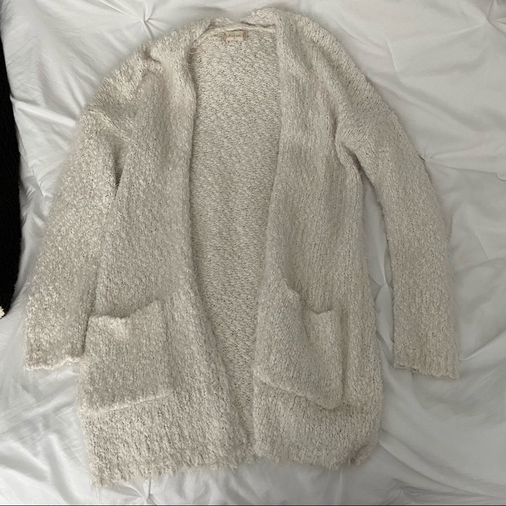 fuzzy cardigan jacket